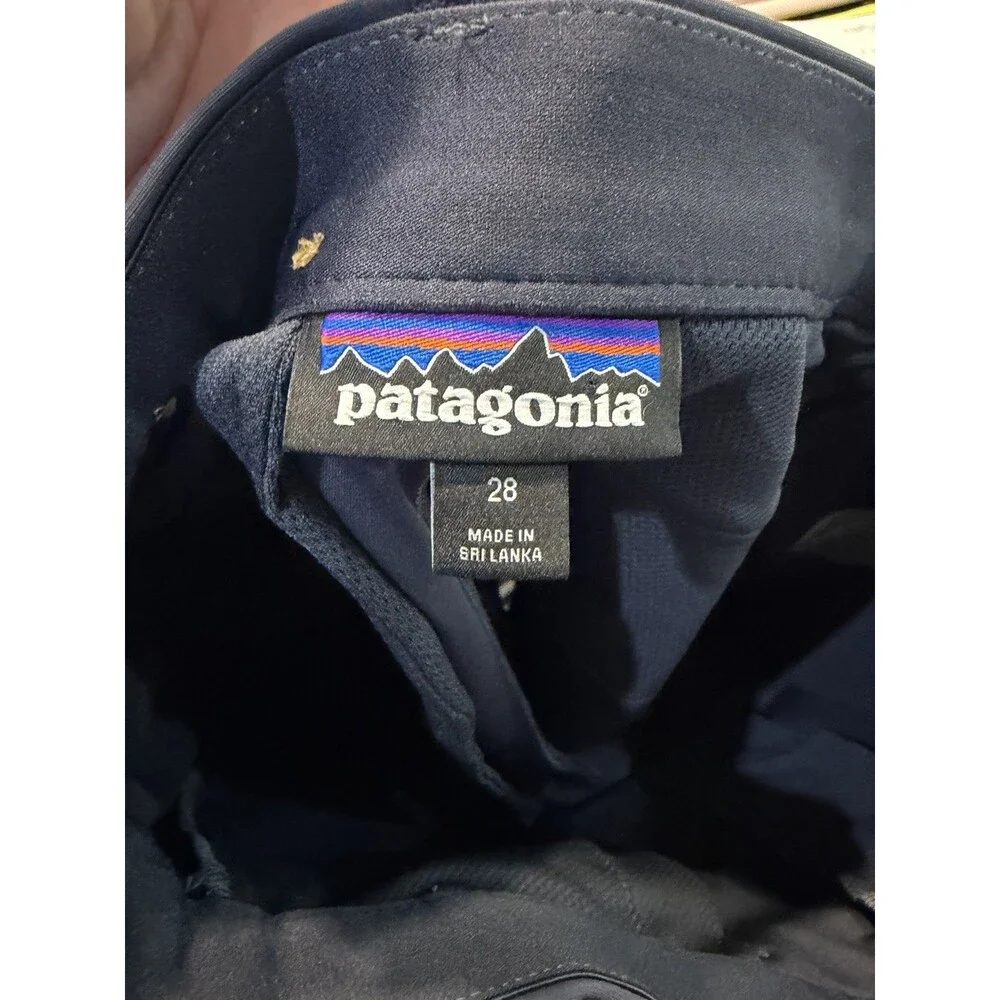 Patagonia Men's Transit Traveler Shorts Size 28 Blue Performance Stretch Chino